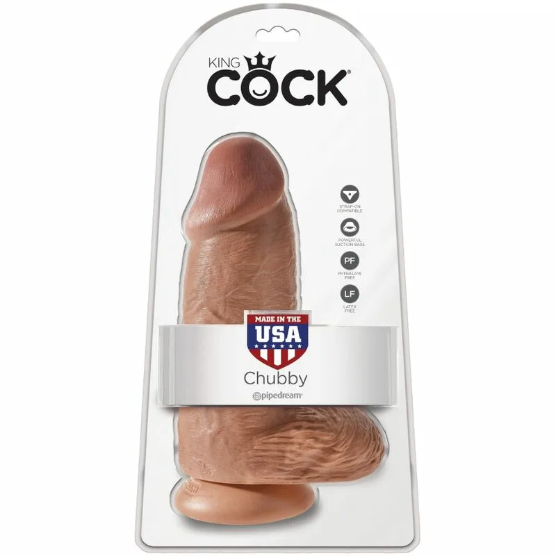 KING COCK - PENE REALÍSTICO CHUBBY 23 CM CARAMELO - Imagen 6