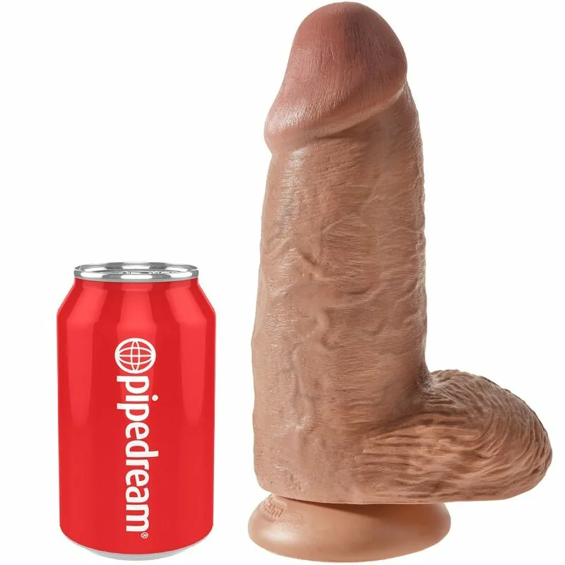 KING COCK - PENE REALÍSTICO CHUBBY 23 CM CARAMELO - Imagen 5