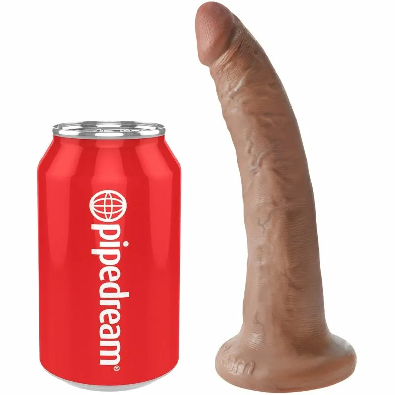 KING COCK - PENE REALÍSTICO 17.5 CM CARAMELO - Imagen 4