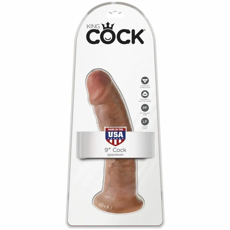 KING COCK - PENE REALÍSTICO 21.7 CM CARAMELO - Imagen 6