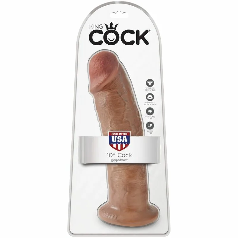 KING COCK - PENE REALÍSTICO 24 CM CARAMELO - Imagen 6