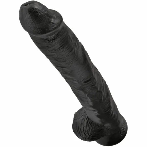 KING COCK - PENE REALÍSTICO CON TESTÍCULOS 30.5 CM NEGRO - Imagen 3