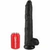 KING COCK - PENE REALÍSTICO CON TESTÍCULOS 30.5 CM NEGRO - Imagen 5