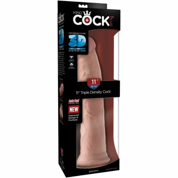 KING COCK - PENE REALÍSTICO 3D 26 CM NATURAL - Imagen 8