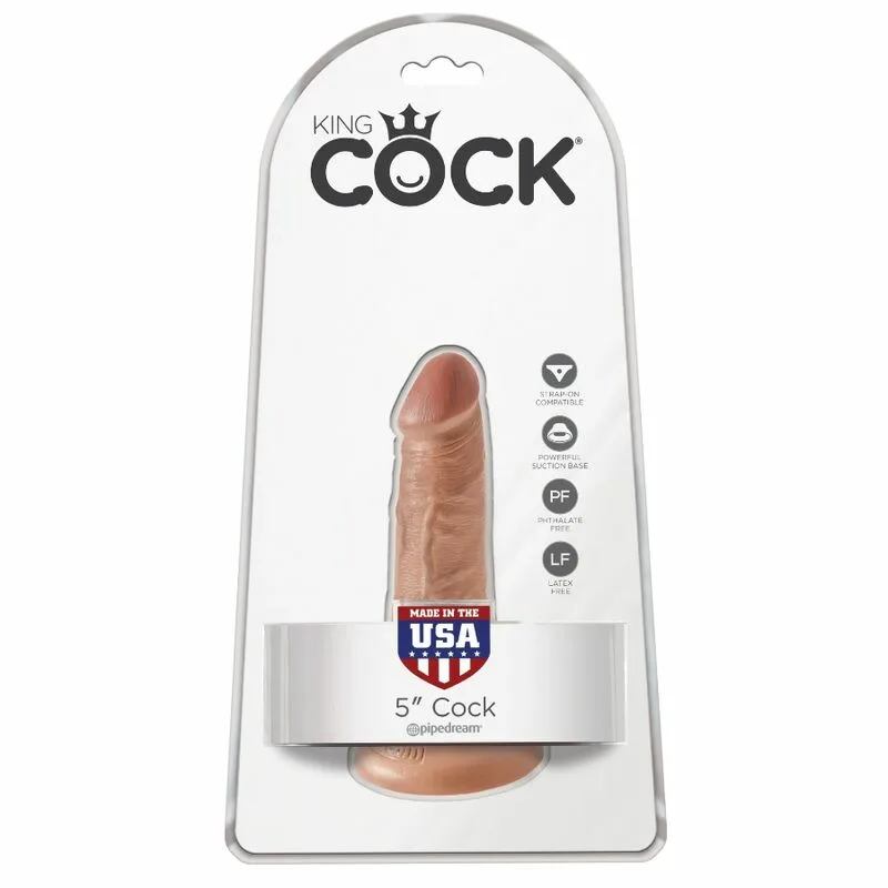 KING COCK - PENE REALÍSTICO 12 CM CARAMELO - Imagen 6