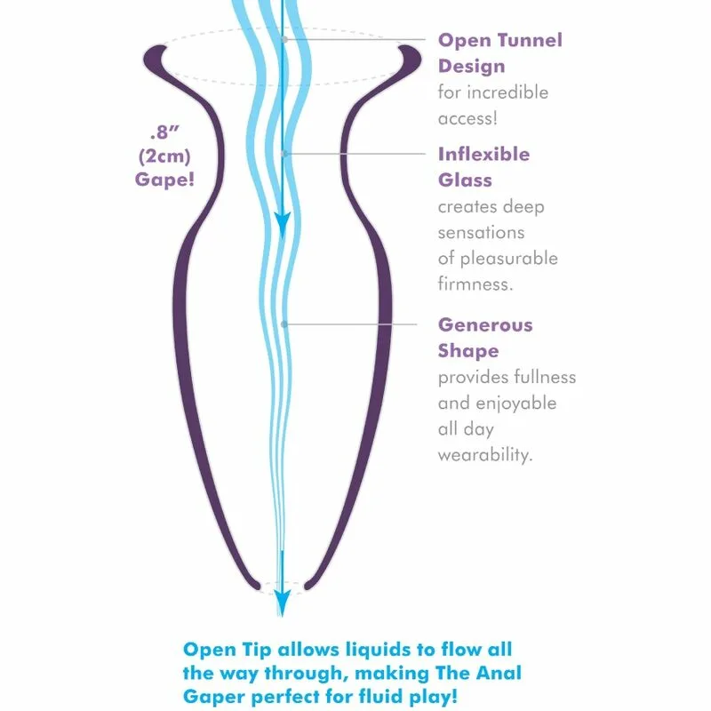 ANAL FANTASY ELITE COLLECTION - DILATADOR ANAL GAPER PARA PRINCIPIANTES CRISTAL TALLA S - Imagen 3