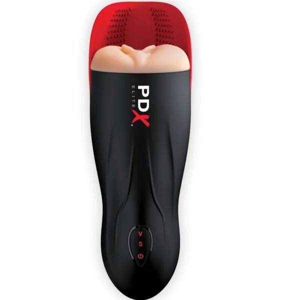PDX ELITE - MASTURBADOR STROKER FUCK-O-MATIC VAGINA DOBLE VIBRACIÓN PENE & TESTÍCULOS - Imagen 2