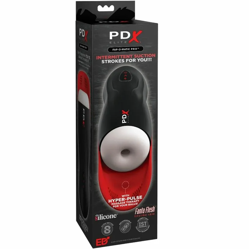 PDX ELITE - MASTURBADOR STROKER FAP-O-MATIC PRO CON BASE PARA TESTÍCULOS - Imagen 3