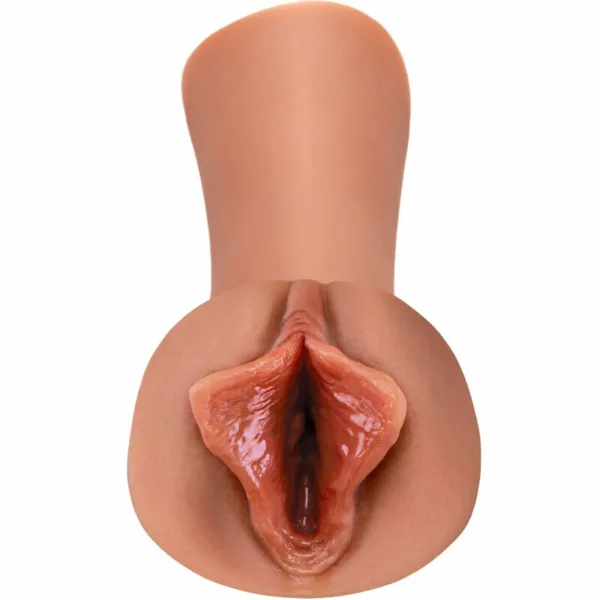 FETISH FANTASY EXTREME - MASTURBADOR MASCULINO SILICONA LUSCIOUS LIPS CARAMELO - Imagen 2
