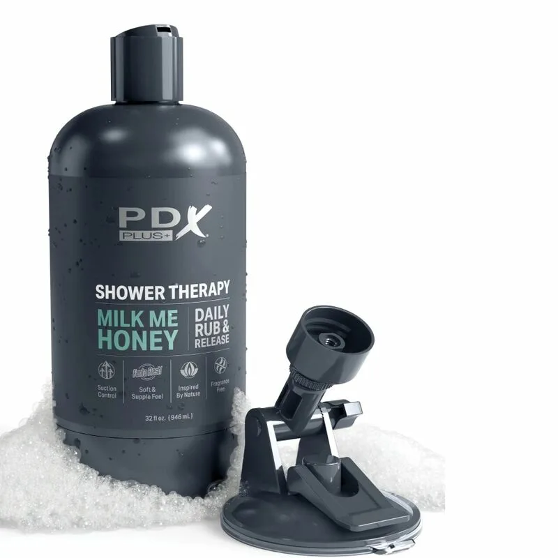 PDX PLUS - MASTURBADOR STROKER DISEÑO DISCRETO DE BOTE CHAMPU MILK ME HONEY - Imagen 5