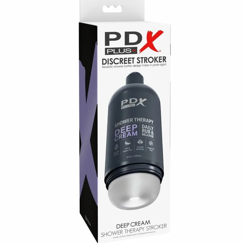 PDX PLUS - MASTURBADOR STROKER DISEÑO DISCRETO DE BOTE CHAMPU DEEP CREAM - Imagen 6