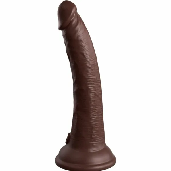 KING COCK - ELITE DILDO REALISTICO SILICONA 17.8 CM MARRON - Imagen 3