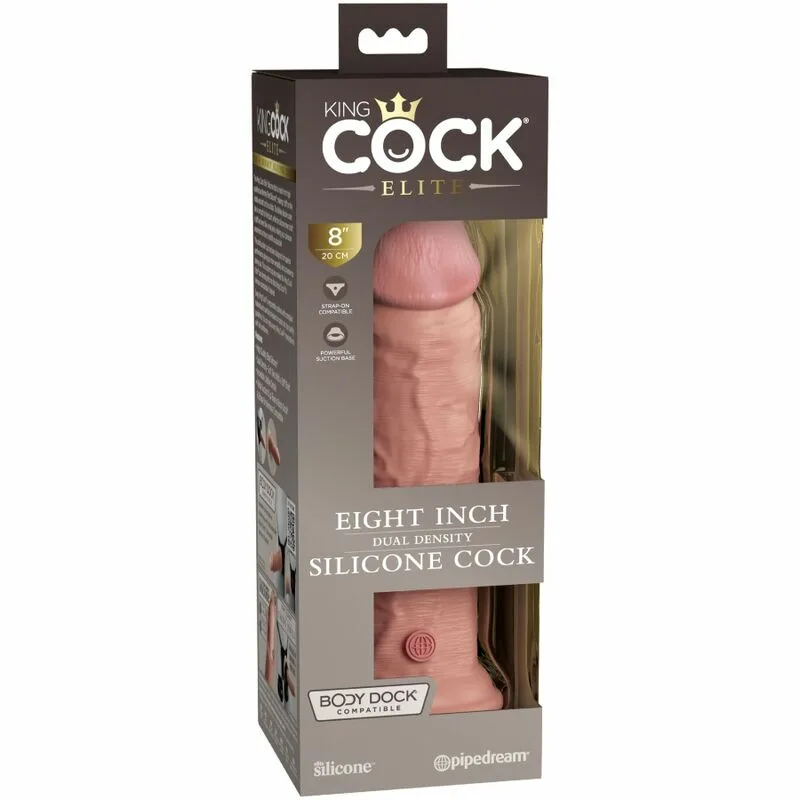 KING COCK - ÉLITE DILDO REALÍSTICO SILICONA 20.3 CM - Imagen 5