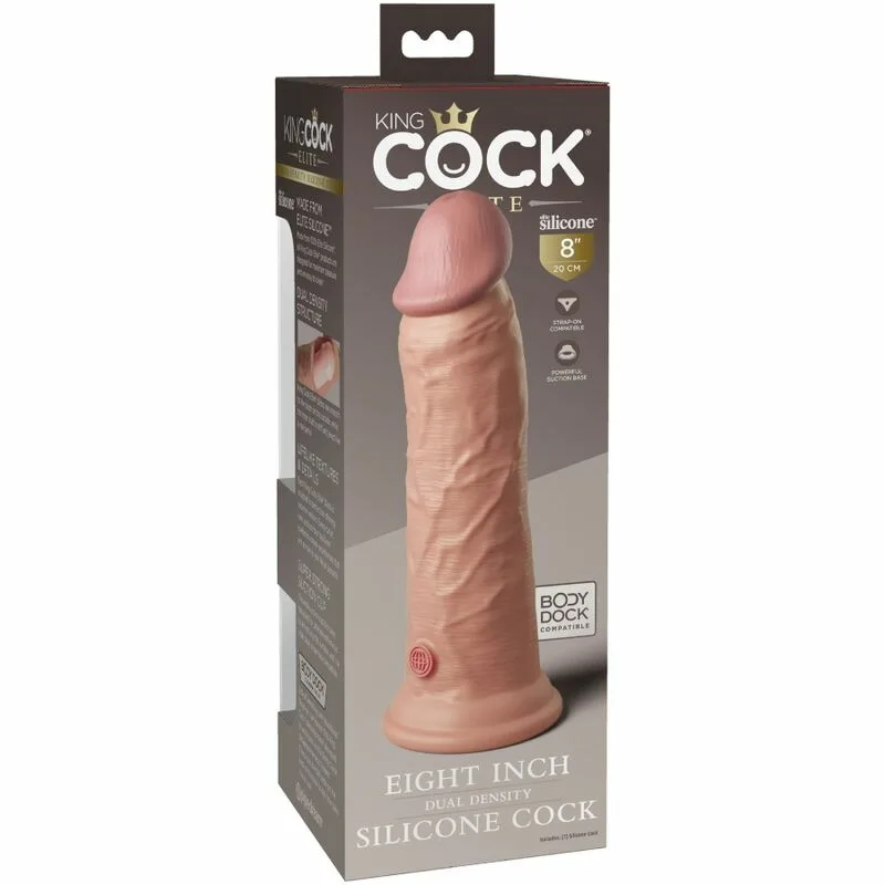 KING COCK - ÉLITE DILDO REALÍSTICO SILICONA 20.3 CM - Imagen 6