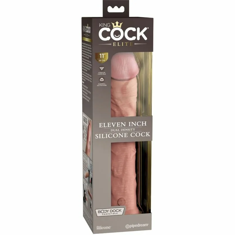 KING COCK - ÉLITE DILDO REALÍSTICO SILICONA 28 CM - Imagen 6