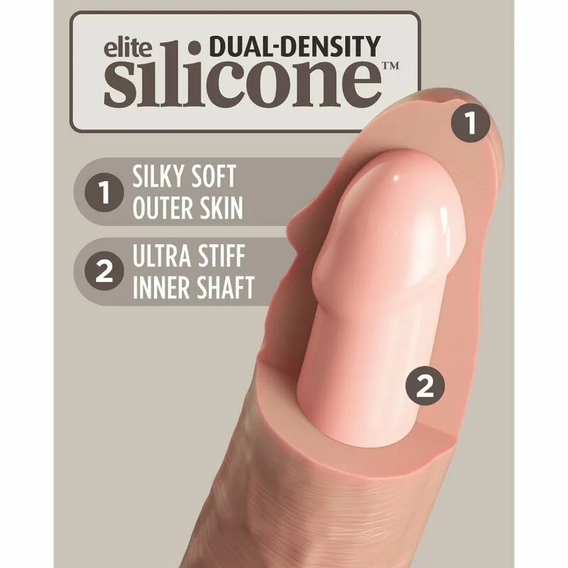 KING COCK - ÉLITE DILDO REALÍSTICO SILICONA 28 CM - Imagen 4