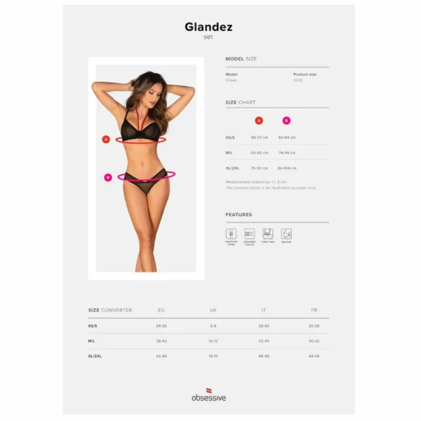 OBSESSIVE - GLANDEZ CONJUNTO DOS PIEZAS XS/S - Imagen 5