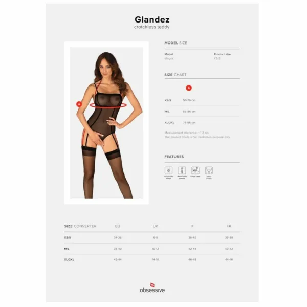 OBSESSIVE- GLANDEZ PELUCHE SIN ENTREpierna XS/S - Imagen 5