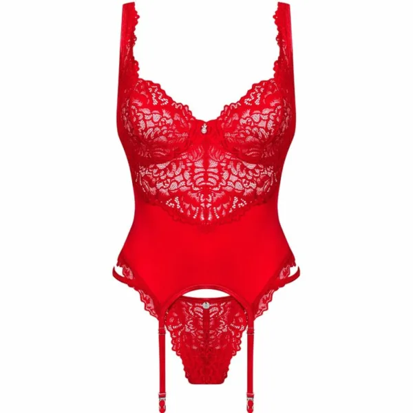 OBSESSIVE - AMOR CHERRIS CORSET & TANGA L/XL - Imagen 5