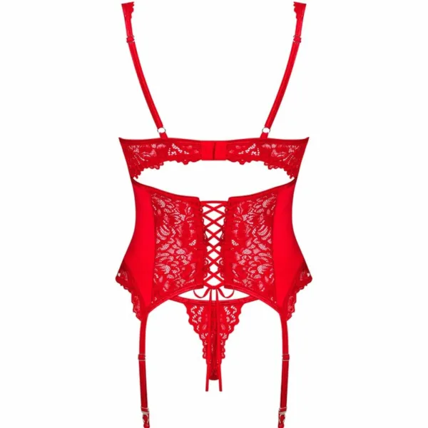 OBSESSIVE - AMOR CHERRIS CORSET & TANGA L/XL - Imagen 6