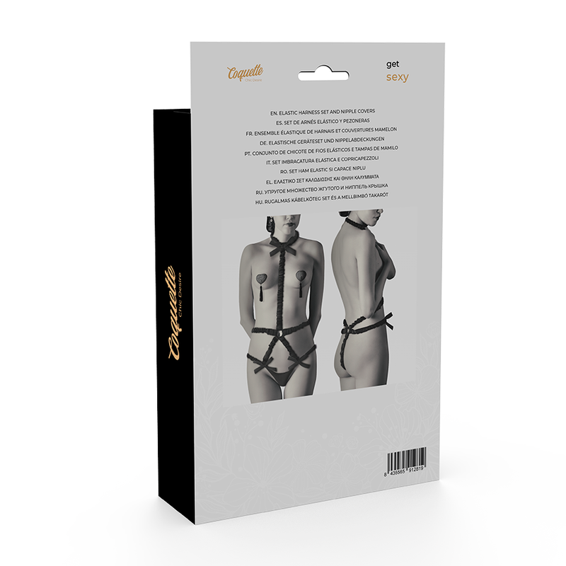 COQUETTE CHIC DESIRE - LINGERIE SET CON PEZONERAS DELUXE - Imagen 5