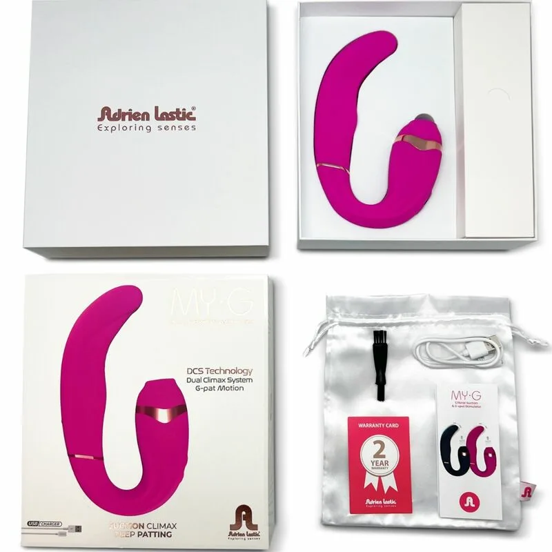 ADRIEN LASTIC - MYG SUCCIONADOR CLÍTORIS Y ESTIMULADOR G-SPOT ROSA - Imagen 7