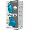 SILEXD - MODELO 1 PENE REALÍSTICO SILICONA PREMIUM SILEXPAN AZUL 17.5 CM - Imagen 2