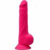 SILEXD - MODELO 1 PENE REALÍSTICO SILICONA PREMIUM SILEXPAN FUCSIA 24 CM