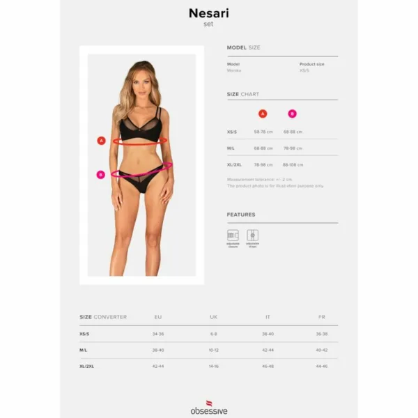 OBSESSIVE - NESARI SET DOS PIEZAS XL/XXL - Imagen 7