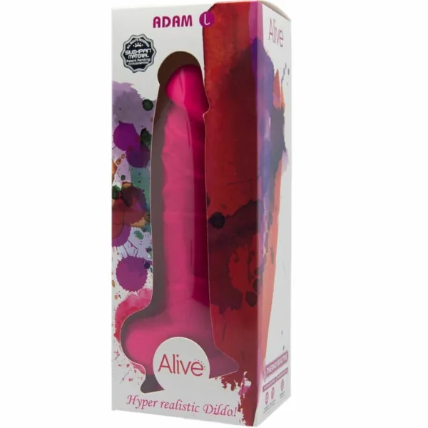ALIVE - ADAM L PENE REALÍSTICO FUCSIA 19 CM - Imagen 2