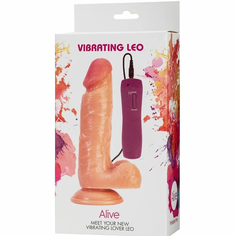 ALIVE - LEO PENE REALÍSTICO VIBRADOR 17 CM - Imagen 2