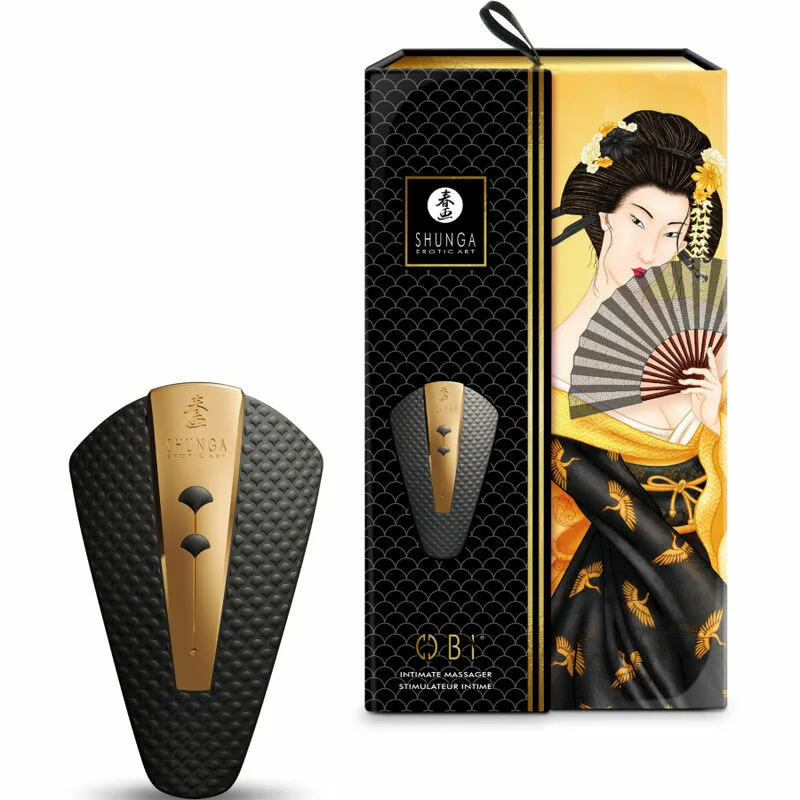 SHUNGA - OBI MASAJEADOR INTIMO NEGRO - Imagen 4