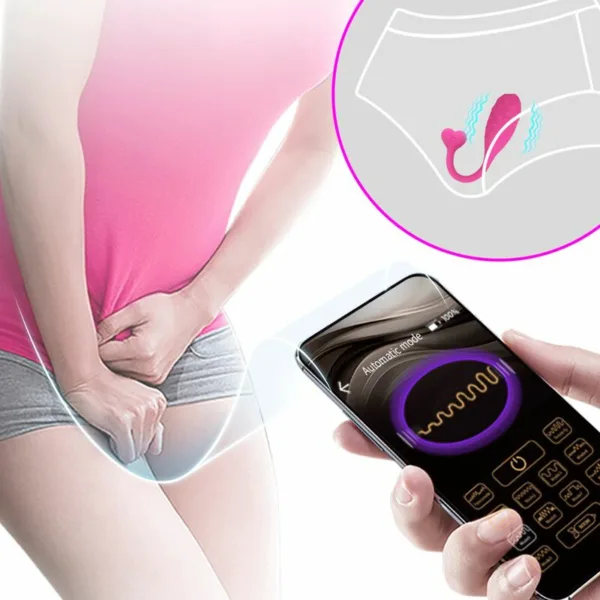 PRETTY LOVE - HUEVO VIBRADOR PESCADOR ROSA CONTROLADO POR APP - Imagen 6