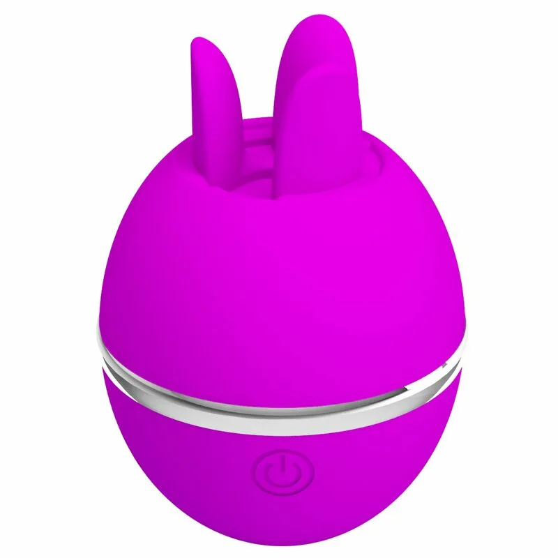 PRETTY LOVE - VIBRADOR DE SILICONA REDONDO GEMINI BALL MORADO - Imagen 4