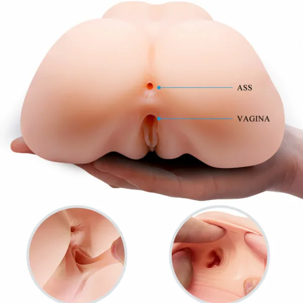 CRAZY BULL - VAGINA Y ANO REALÍSTICOS DOBLE VIBRACIÓN - Imagen 2