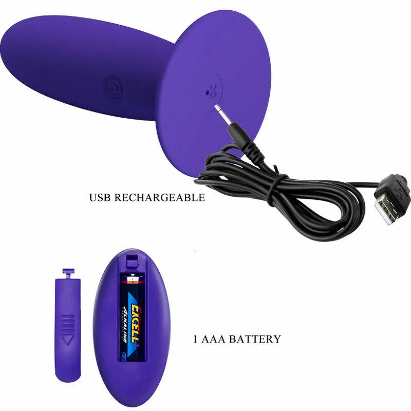 PRETTY LOVE - YOUTH PLUG ANAL VIBRADOR CONTROL REMOTO VIOLETA - Imagen 5