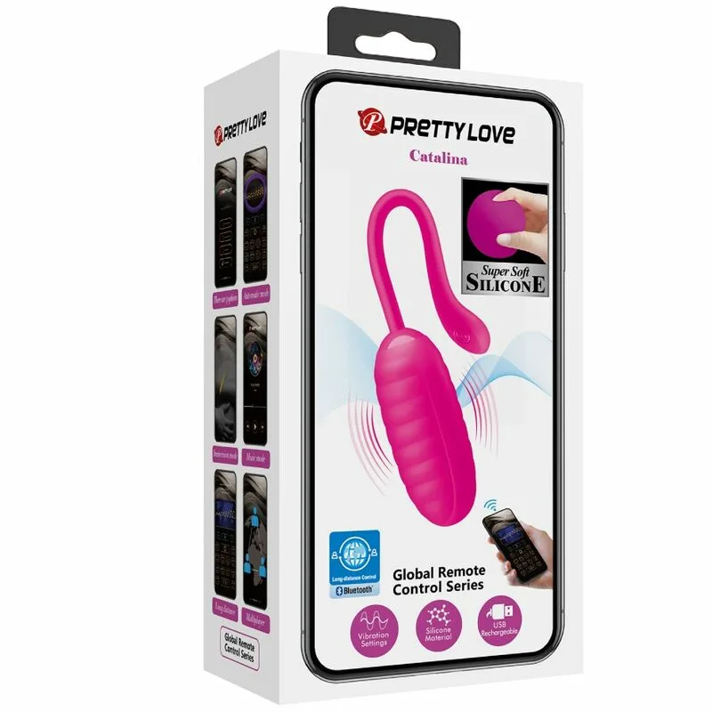 PRETTY LOVE - CATALINA HUEVO VIBRADOR RECARGABLE ROSA - Imagen 12