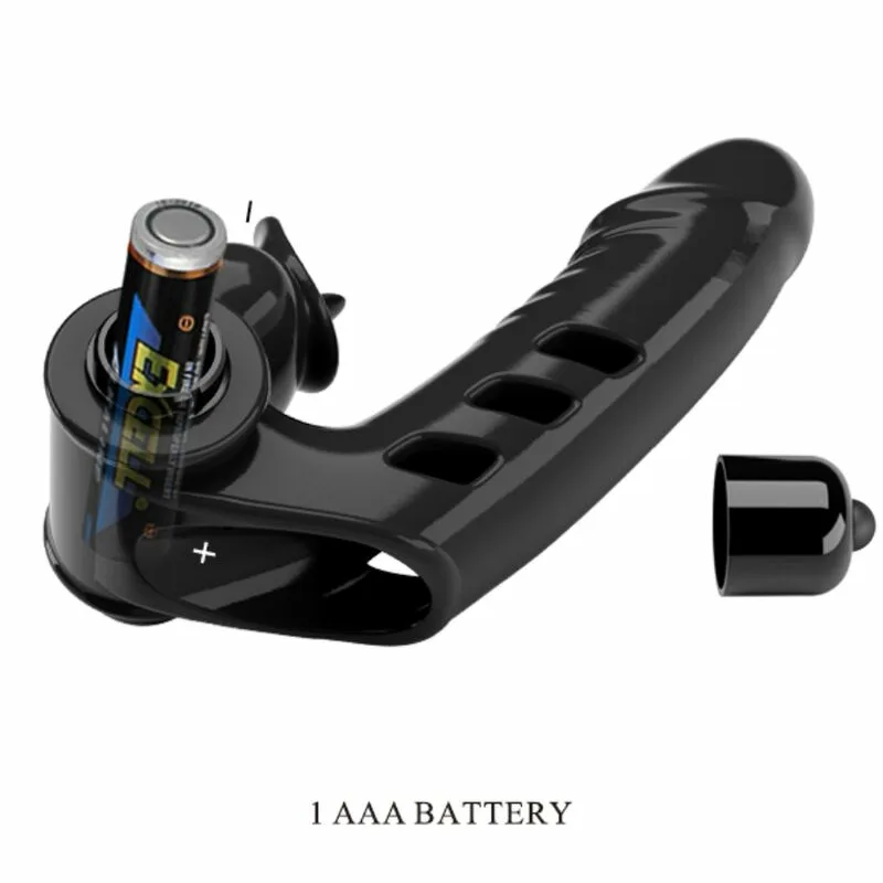 PRETTY LOVE - CORBIN FUNDA DEDO VIBRADOR NEGRO - Imagen 7