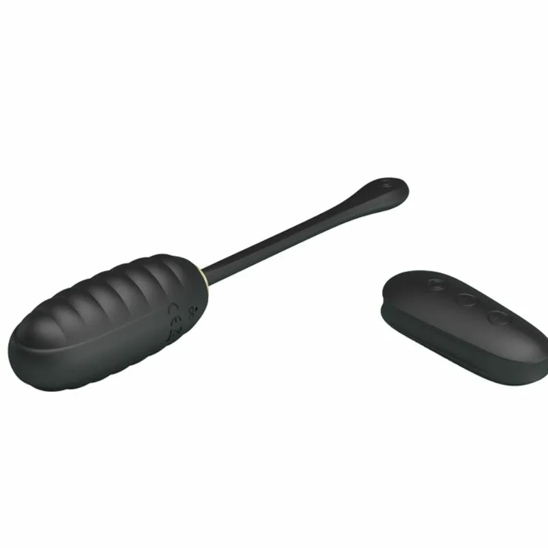 PRETTY LOVE - DOREEN HUEVO VIBRADOR DE LUJO RECARGABLE NEGRO CONTROL REMOTO - Imagen 4