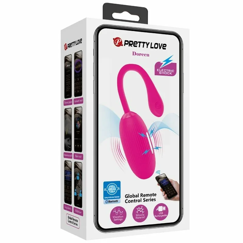 PRETTY LOVE - DOREEN HUEVO VIBRADOR RECARGABLE MAGENTA CONTROL REMOTO - Imagen 12