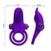 PRETTY LOVE - ANILLO VIBRADOR PARA PENE MORADO - Imagen 6