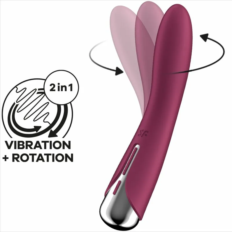 SATISFYER - SPINNING VIBE 1 VIBRADOR ROTADOR G-SPOT RED - Imagen 6