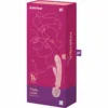 SATISFYER - TRIPLE LOVER MASAJEADOR VIBRADOR RABBIT ROSA - Imagen 7