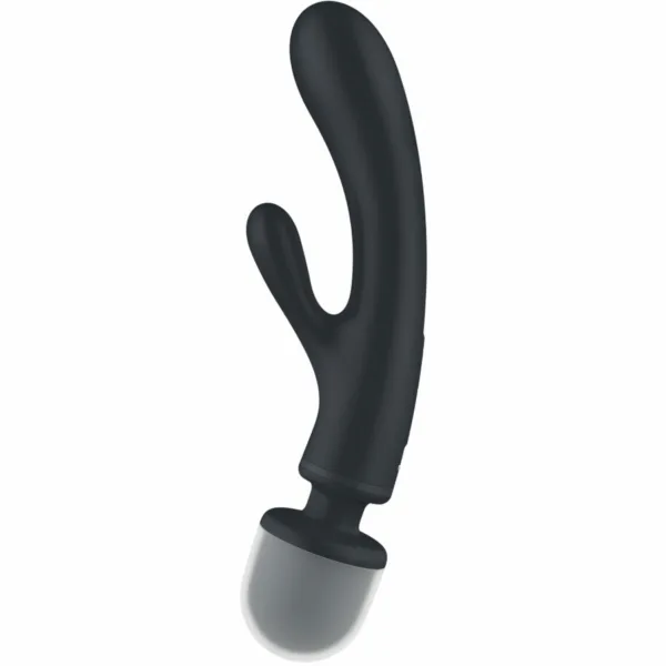 SATISFYER - TRIPLE LOVER MASAJEADOR VIBRADOR RABBIT GRIS - Imagen 3