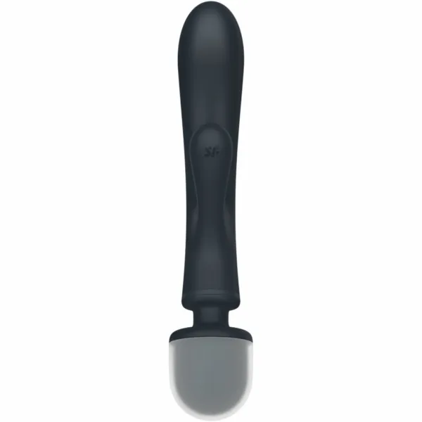 SATISFYER - TRIPLE LOVER MASAJEADOR VIBRADOR RABBIT GRIS - Imagen 4