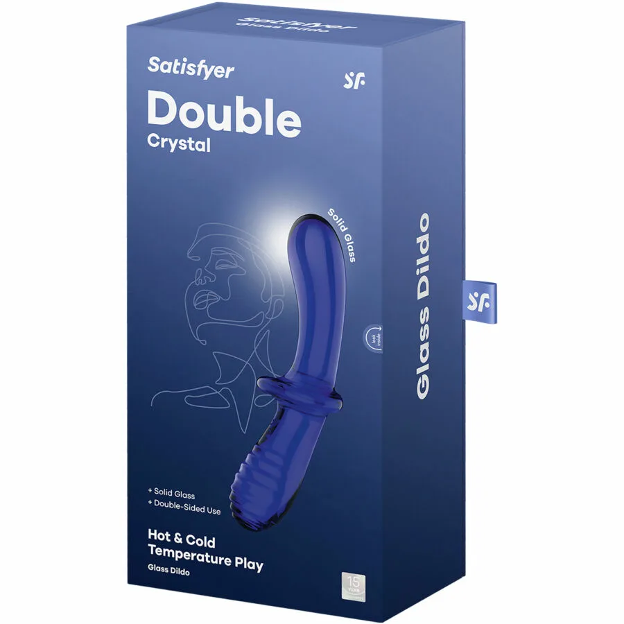 SATISFYER - DOUBLE CRYSTAL DILDO AZUL - Imagen 5