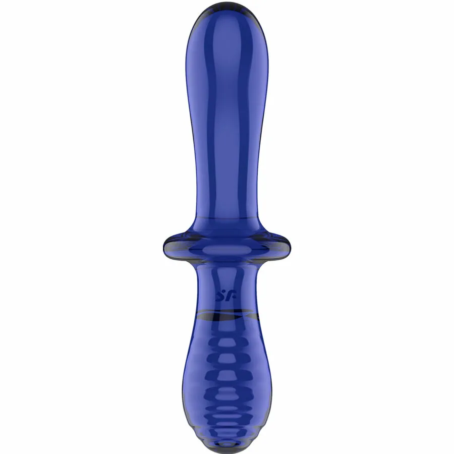 SATISFYER - DOUBLE CRYSTAL DILDO AZUL - Imagen 3