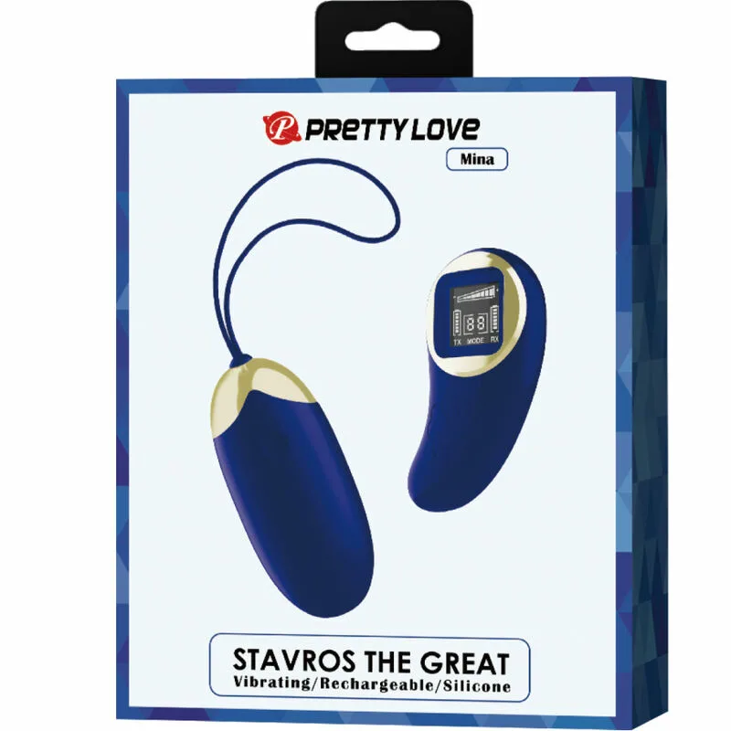 PRETTY LOVE - MINA HUEVO VIBRADOR CONTROL REMOTO AZUL - Imagen 6