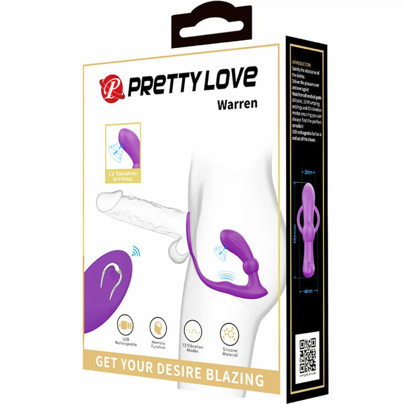 PRETTY LOVE - WARREN ANILLO & VIBRADOR ANAL VIOLETA - Imagen 7