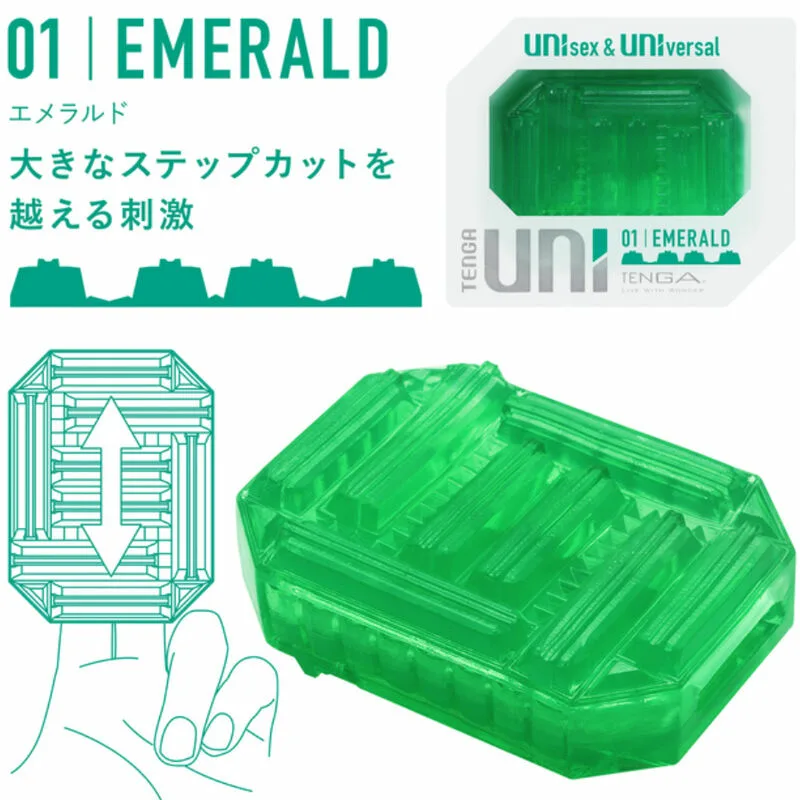 TENGA - UNI EMERALD MASTURBADOR DEDAL - Imagen 2